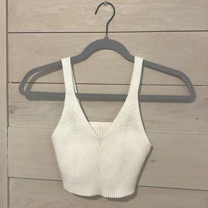Shein ribbed knit cropped tank top